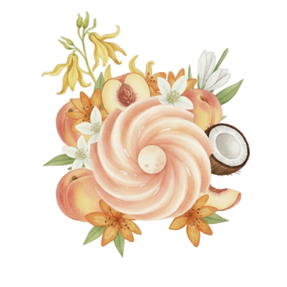 Fondant parfumé Monoï pêche