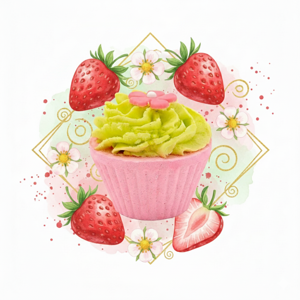 Fondant de bain Délice de fraise